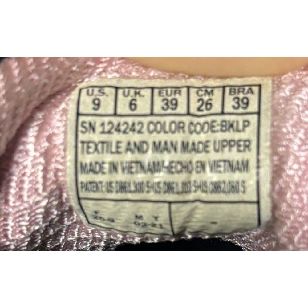 Skechers Black/Light Pink Go Walk 5 Lake Views Womens Lace Up Size 9 - Picture 11 of 11